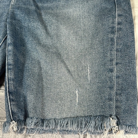 LOFT High Waist Short Bermuda Shorts Lot of 2 pairs size 8 /29 Blue White Denim - Picture 4 of 16